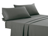 Bed Sheets 4-Piece Set OEKO-TEX Certified Bedding with Fitted Sheet, Flat Sheet & Pillowcases 43758329