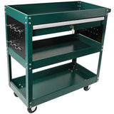 ZUN 3 Tier Rolling Tool Cart, Heavy Duty Utility Cart Tool Organizer with Storage Drawer, Industrial W1239132626