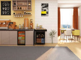 Kitchen island rolling trolley cart with 1 drawer & 2 doors with Adjustable Shelves & towel rack & W282P184187
