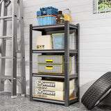 4-Layer Storage Rack, Adjustable Height Wooden Shelf, Suitable For Kitchen, Garage, Storage Room, 29480118