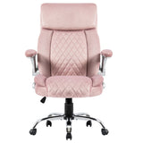 ZUN Swivel Office Room Chair Executive Desk Chair Velvet W1692P169848
