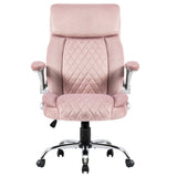 ZUN Swivel Office Room Chair Executive Desk Chair Velvet W1403P181193