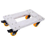 Movers Dolly Heavy Duty Furniture Dolly Trolley Cart 18''x12'' Aluminum Frame with 3'' TPU 13078464