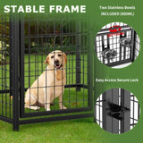 Large Dog Kennel Outdoor Pet Pens Dogs Run Enclosure Animal4'L x 4'W x 4.25'H T3210P294079