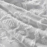 King/Cal King 3 Piece Tufted Woven Medallion Comforter Set B035128858