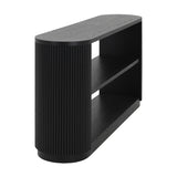 Mirod Modern Entryway Console Table - Slim Sofa Table with Open Shelf & Elegant Wood Grain, N760P281359B