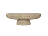 36x24x15" Cream Oval Coffee Table W2078P161503