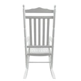 ZUN BALCONY PORCH ADULT ROCKING CHAIR - WHITE W2297P143351