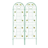 2 Pack Metal Garden Trellis 71" x 19.7" Rustproof Trellis for Climbing Plants Outdoor Flower Support W1586104736
