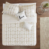 Twin/Twin XL Metallic Printed Comforter Set B03595864