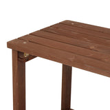 Square Wood Side Table Carbonized Color 03835542