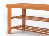 35.43"*11.02"*17.72" 3-Tier Bamboo Shoe Rack Walnut 28434386