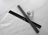 30 Inch Linear Shower Drain with 2-in-1 Flat & Tile Insert Removable Cover, 304 Stainless Steel with 76903486