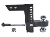 Heavy Duty Adjustable Trailer Hitch Fits 2.5" Receiver 10" Drop/Rise 18500 LBS 2" & 2-5/16" Dual 02275343
