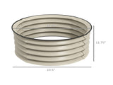 Set of 2 Raised Garden Beds Metal Planter Box Kit with Safety Edging, Easy-to-Assemble Stock Tank 88327592