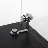 Glass Display Cabinet 4 Shelves with Door, Floor Standing Curio Bookshelf for Living Room Bedroom W1806P197872