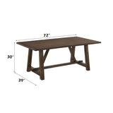 Kaelyn Dark Oak Finish Dining Table B2726P359112