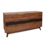 59x16.5x31" Sierra Six Drawer Sideboard, Wood Credenza/Cabinets/Chests/Nightstands W2078P174901