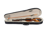 New 1/8 Acoustic Violin Case Bow Rosin Natural 42430893