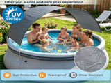 94.5 x 55.5 Large Capacity Outdoor Inflatable with Sunshade Tent, TearResistant PVC BlowUp 94890103
