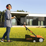 13" Electric Lawn Dethatcher w/ Collection Bag and Removable Blades -Orange 23993158