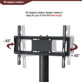 Black Multi-function TV Stand Height Adjustable Bracket Swivel 3-Tier 32486267