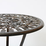 NASSAU CAST 3PC BISTRO SET 24360.00COPPER