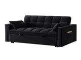 4 in1 Loveseat Sofa Bed Armrests & Storage Pockets, Multi-Function Tufted Pull-out Sofa Bed W2186P166127
