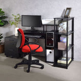 Black Bookshelf with 4 Shelf B062P191048