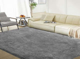 5ft x 8ft Rugs for Living Room,Grey Fluffy Carpet Large Fuzzy Plush Shag Comfy Soft, Non-Slip Indoor 26401731