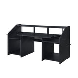 Black Music Desk with Earphone Rack B062P215478