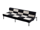 Velvet Upholstered Futon Sofa, Heavy-Duty Metal Frame, 5-Level Adjustable Backrest, Multi-Functional B347P507934