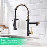 ZUN Commercial Kitchen Faucet with Pull Down Sprayer, Single Handle Single Lever Kitchen Sink Faucet W1932P149180