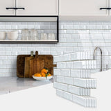 48 Pcs Peel And Stick Wall Tiles Backsplash For Kitchen Bathroom Wall Water Resistant Oil-Proof 66234607