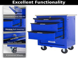 4 Drawers Multifunctional Tool Cart with Wheels,Metal Rolling Tool Cart Storage for Garage Workshop W1102P298224