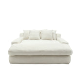 COOLMORE Chenille 2-seater lazy sofa With 5 back pillows,Comfy Sofa- Deep Seat Couch for Living W395P197923