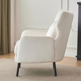 Wing Back Velvet Accent Chair, Modern Living Room Armchair Comfy Upholstered Single Sofa Chair for N765P197510W