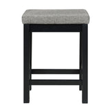 4pc Counter Height Dining Set Black Finish Counter Height Table w Drawer Built-in USB Ports Power B011P151854