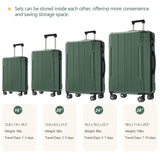 Hardshell Luggage Sets 6 Piece Suitcase Set, Expandable Lightweight Suitcases with Dual Wheels, TSA 56301916