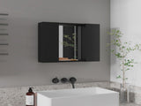Black Wengue 1-Drawer Medicine Cabinet B06280132