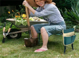 Green 2-in-1 Garden Folding Stool Kneeler, 300LBS Capacity & Built-in Tool Pouch, Comfortable EVA 34779465