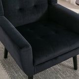 Modern Soft Velvet Material Ergonomics Accent Chair Living Room Chair Bedroom Chair Home Chair With W676P313948