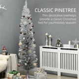 7 foot silver Christmas tree with bracket 78039552