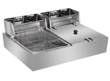 Dual Tank Electric Deep Fryer, 22.8QT/21.6L Large Capacity 110V 3400W with 15806454