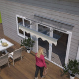 5934W Series Door Window Awning Canopy W59"xD34" Made of 0.137Inch /3.5mm Thick Virtually Crystal W2205P179824