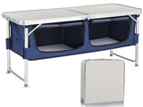 4 Ft Folding Camping Table with Storage 52149986