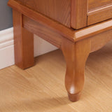 Lighted Glass Cabinet Glass Wine Cabinet Curio Display Cabinet with Adjustable Glass Shelves 2 Doors W2275P178824