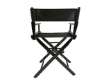Casual Home Director's Chair, Black Frame/Black Canvas,Suitable for adults, foldable style, 2pcs/set W49532121