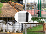 Black Hardware Cloth 5 ft 100 ft, 19 Gauge 1/2 inch Black PVC Vinyl Coated Welded Wire Fence W2286P428282