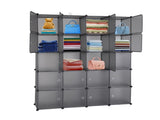 20 Cube Organizer Stackable Plastic Cube Storage Shelves Design Multifunctional Modular Closet 89154546